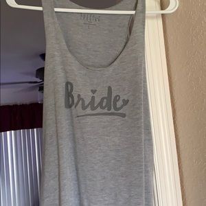 Bride tank top